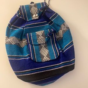 handwoven serape backpack